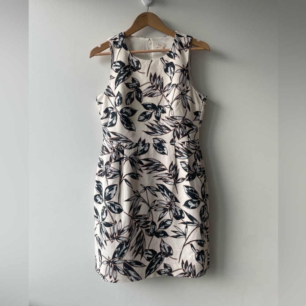 J.Crew Collection Tropical Floral Shift Dress Structured Summer Dress- small - Picture 1 of 7